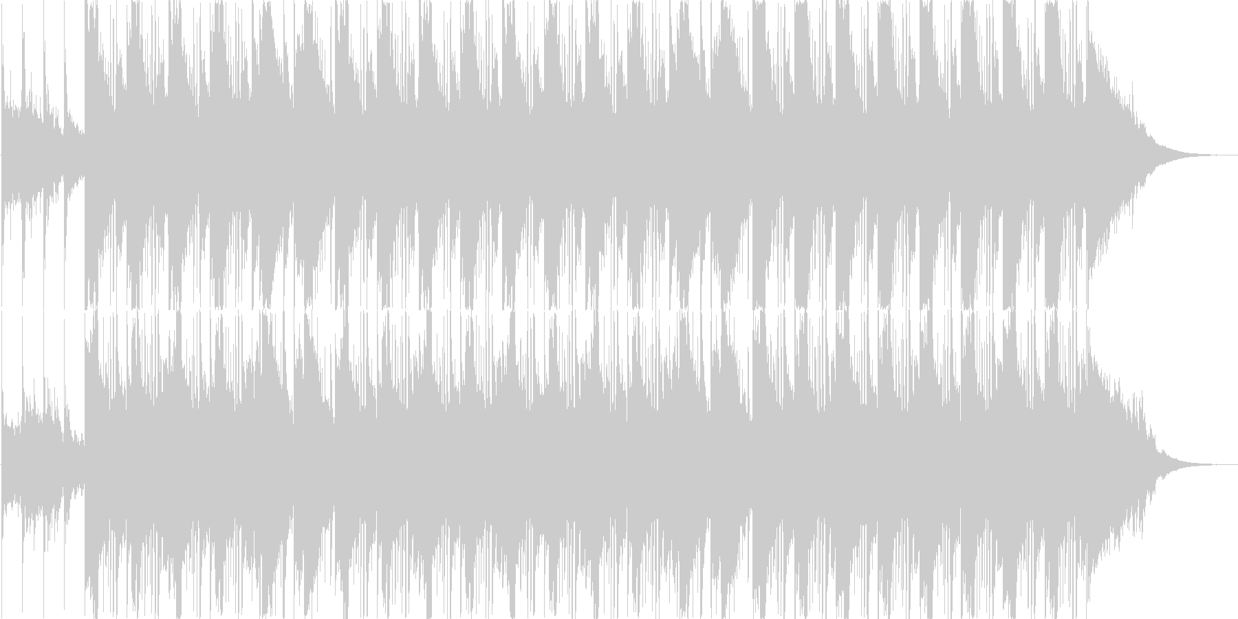 アコギがメインの優しい楽曲の未再生の波形