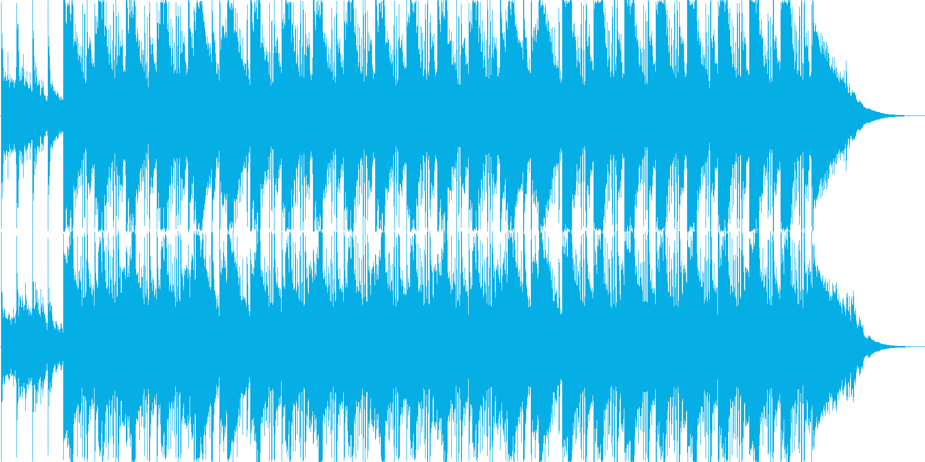 アコギがメインの優しい楽曲の再生済みの波形
