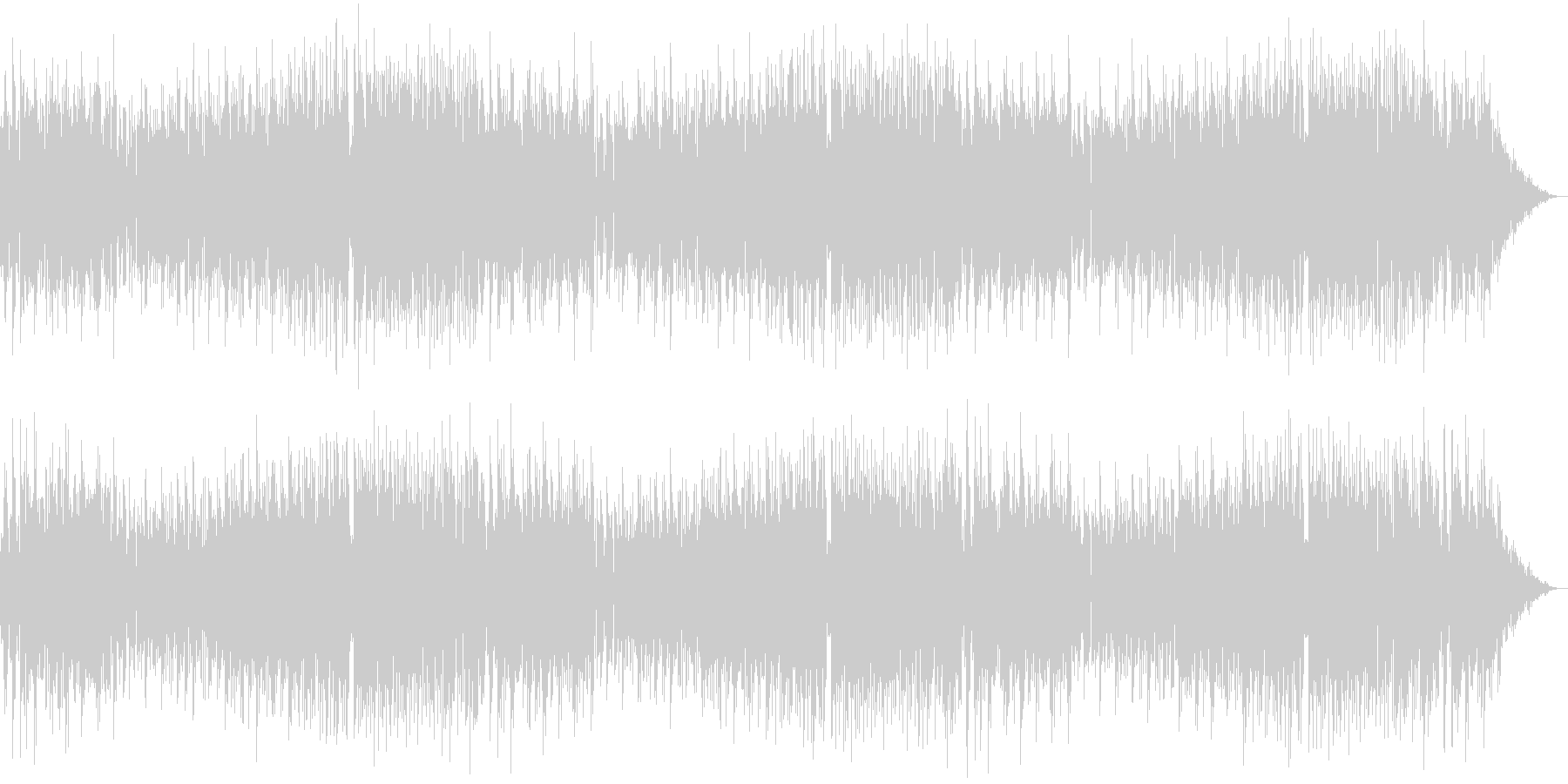 クラシック調のEDM系音楽の未再生の波形