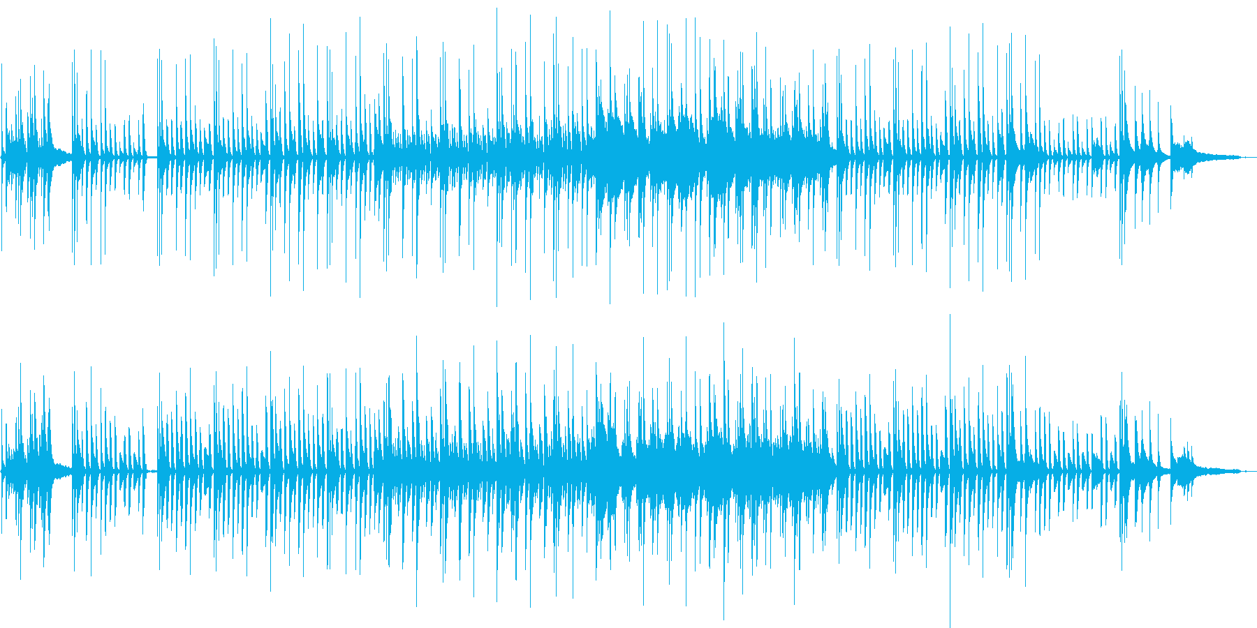 トイピアノのかわいい曲ですの再生済みの波形