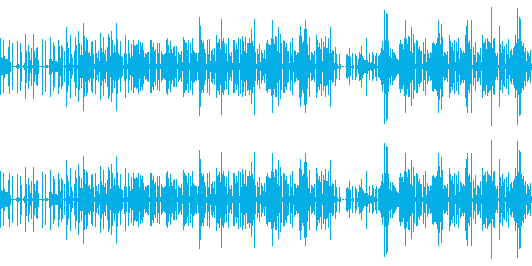 【爽やかギターカッティングBGM】の再生済みの波形