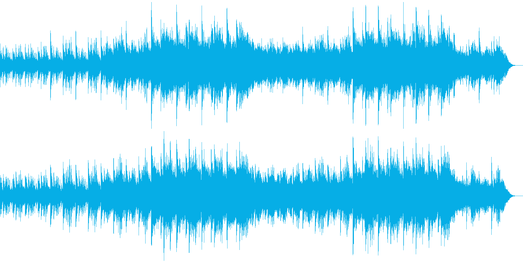 ピアノ、環境音楽ヒーリング-09の再生済みの波形