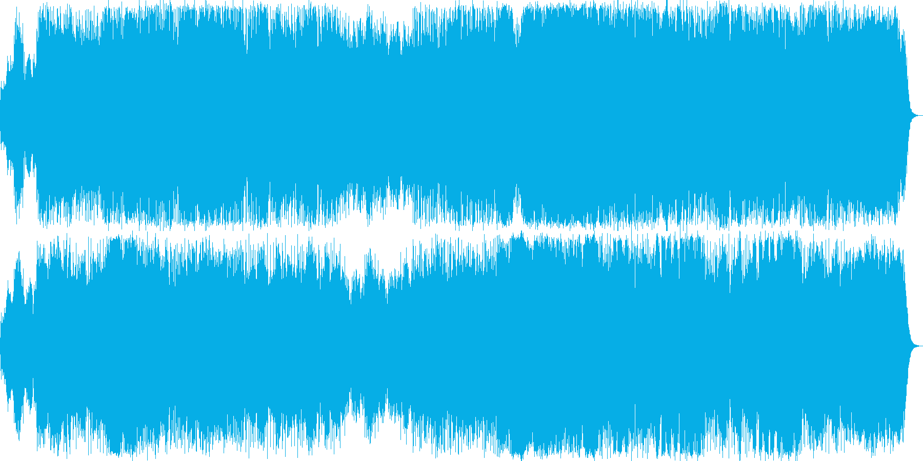 力強いイメージのニューエイジ音楽の再生済みの波形