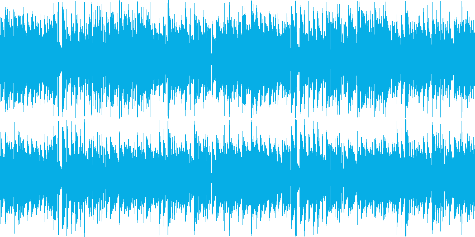 ハープシコードのティータイムBGMの再生済みの波形