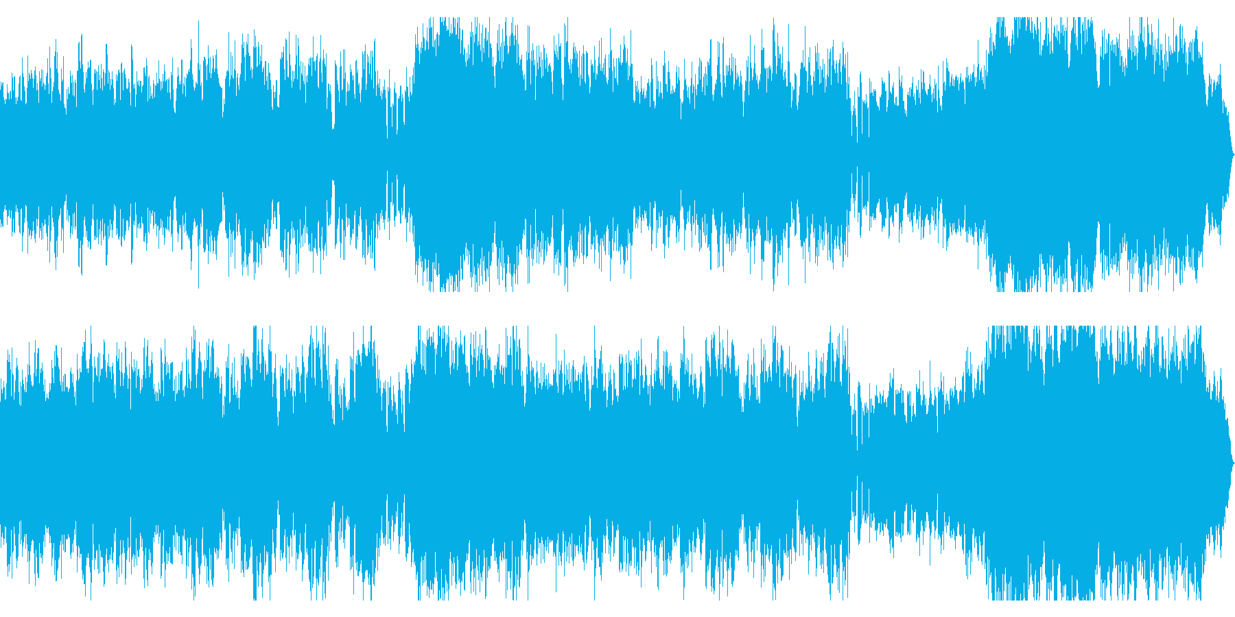 ホラー系ダークな曲 ベースとオーケストラの再生済みの波形