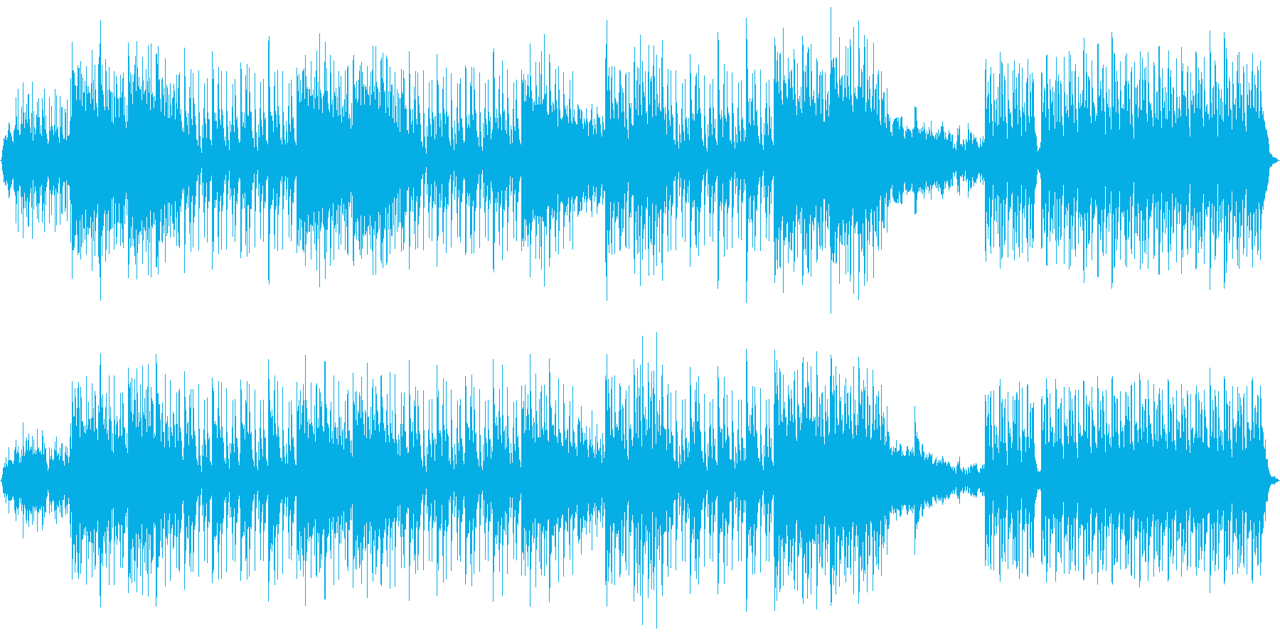 水の景色に合うような楽曲になっていますの再生済みの波形