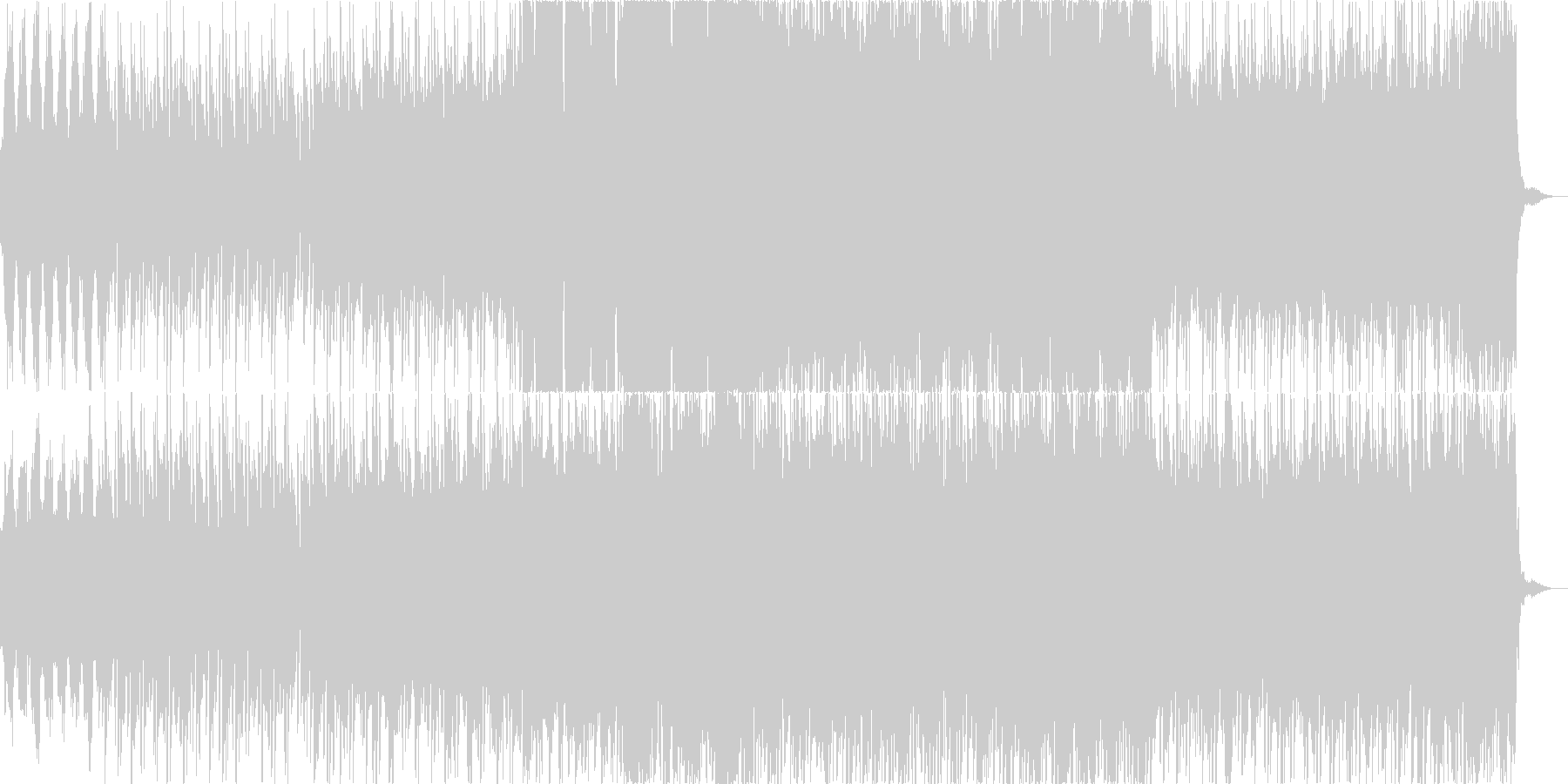 ポールモーリア風サウンドの切ない曲の未再生の波形