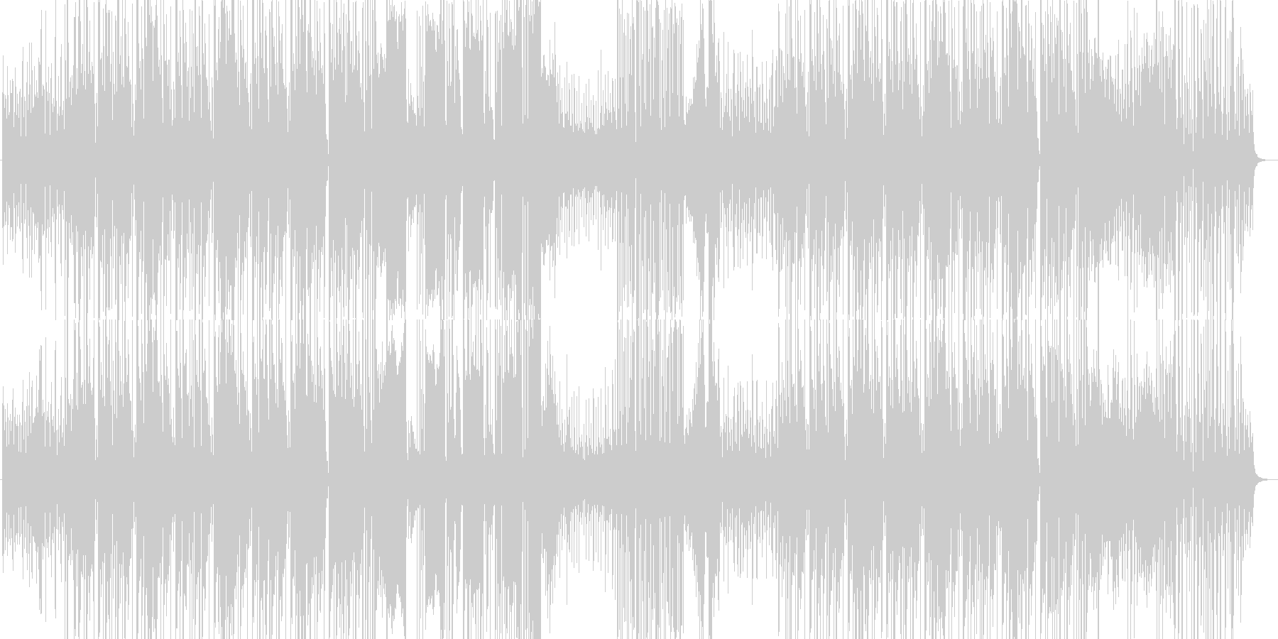 怪しさを感じさせるHIPHOPMUSICの未再生の波形