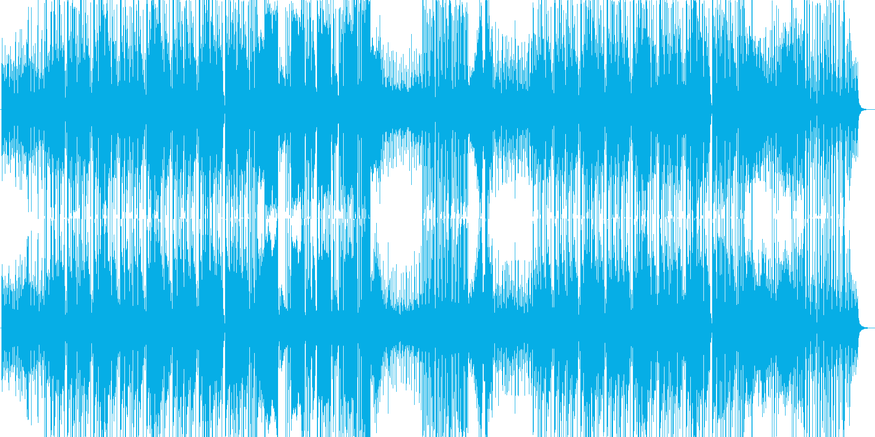 怪しさを感じさせるHIPHOPMUSICの再生済みの波形