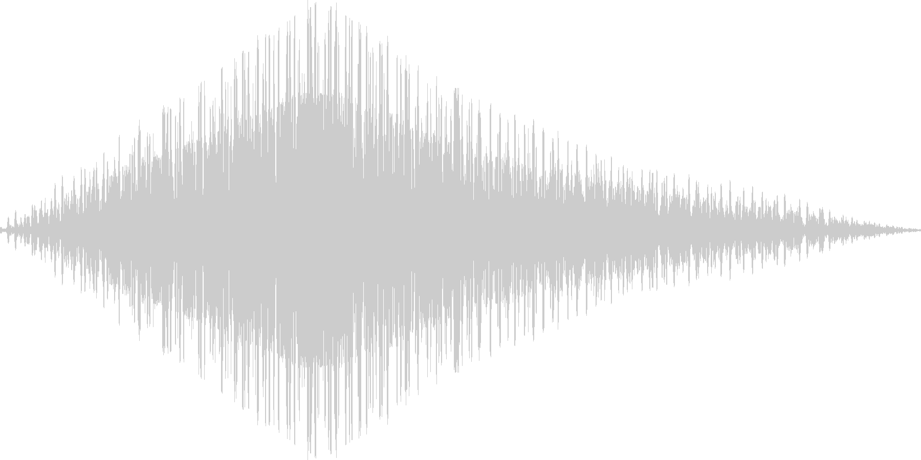 シンセの回転音の未再生の波形
