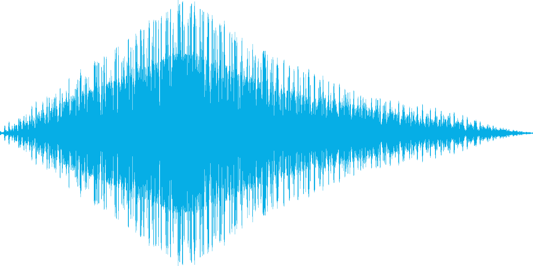 シンセの回転音の再生済みの波形