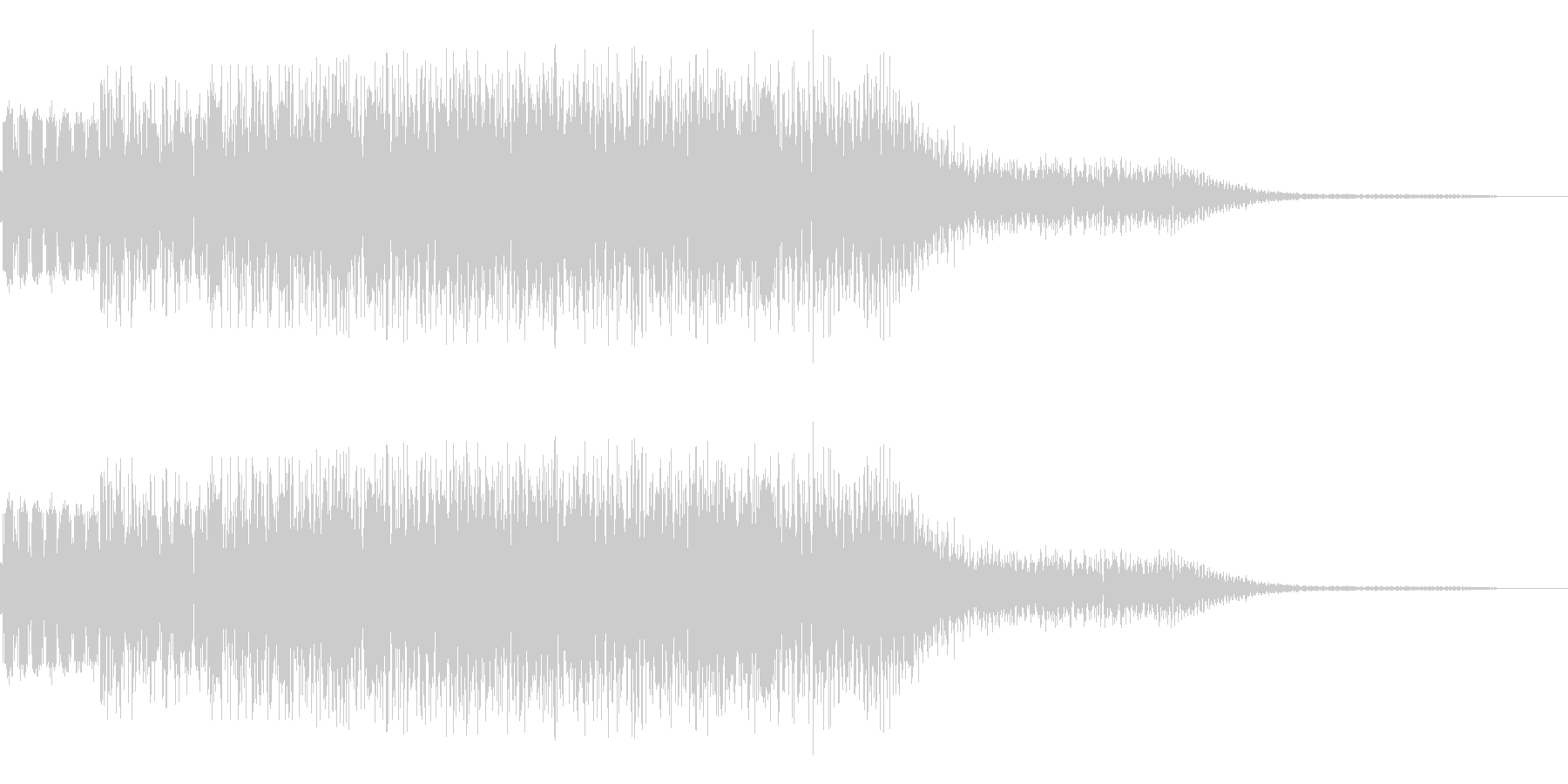 チャラッというキラキラ音です。の未再生の波形
