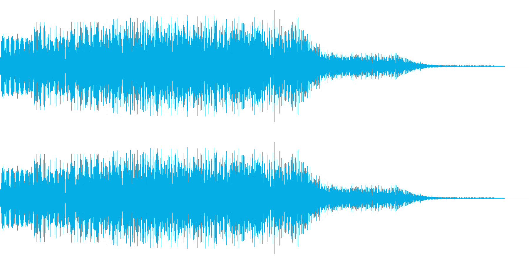 チャラッというキラキラ音です。の再生済みの波形
