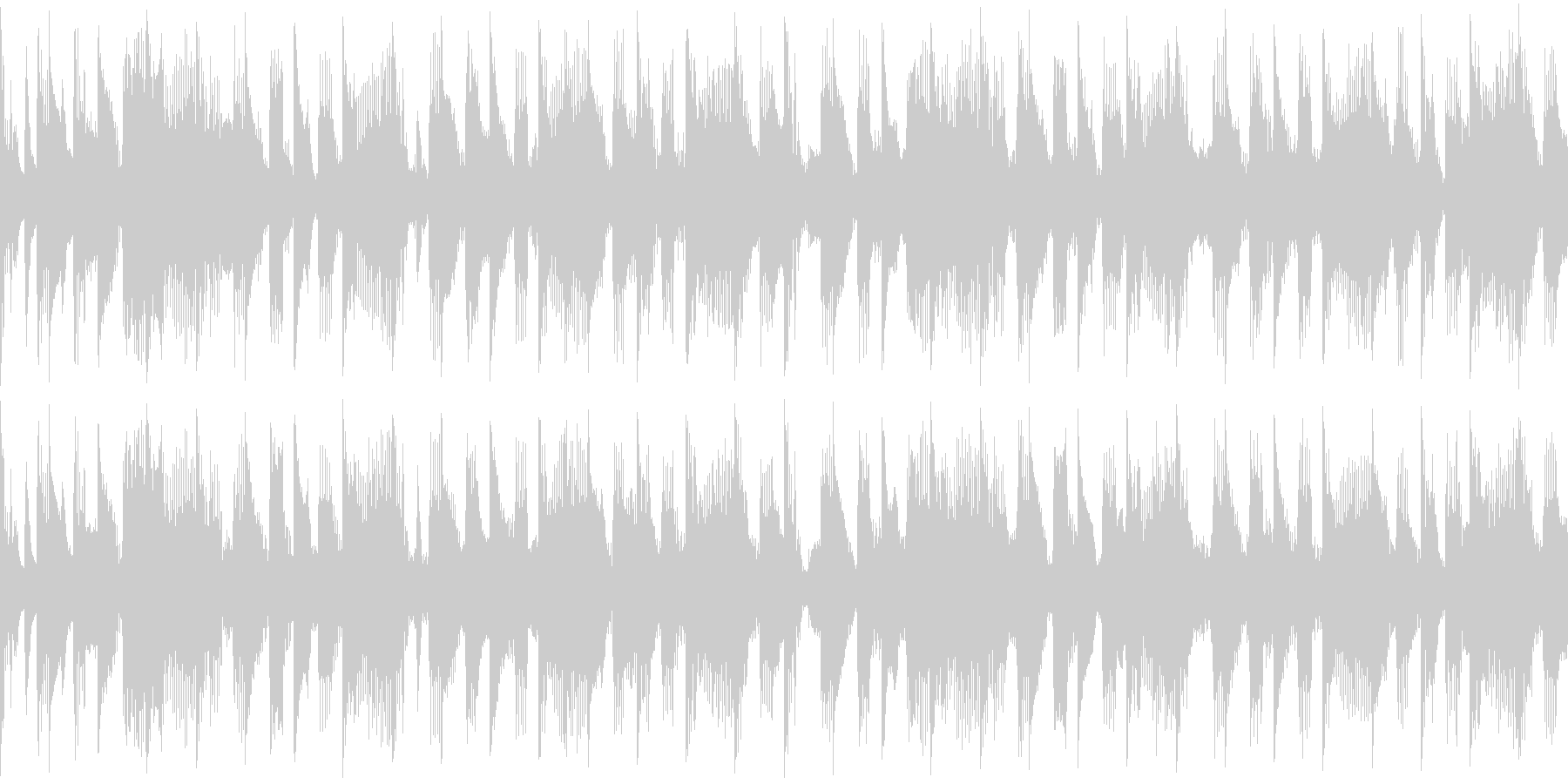 淡々としたリズムを刻む楽曲です。の未再生の波形