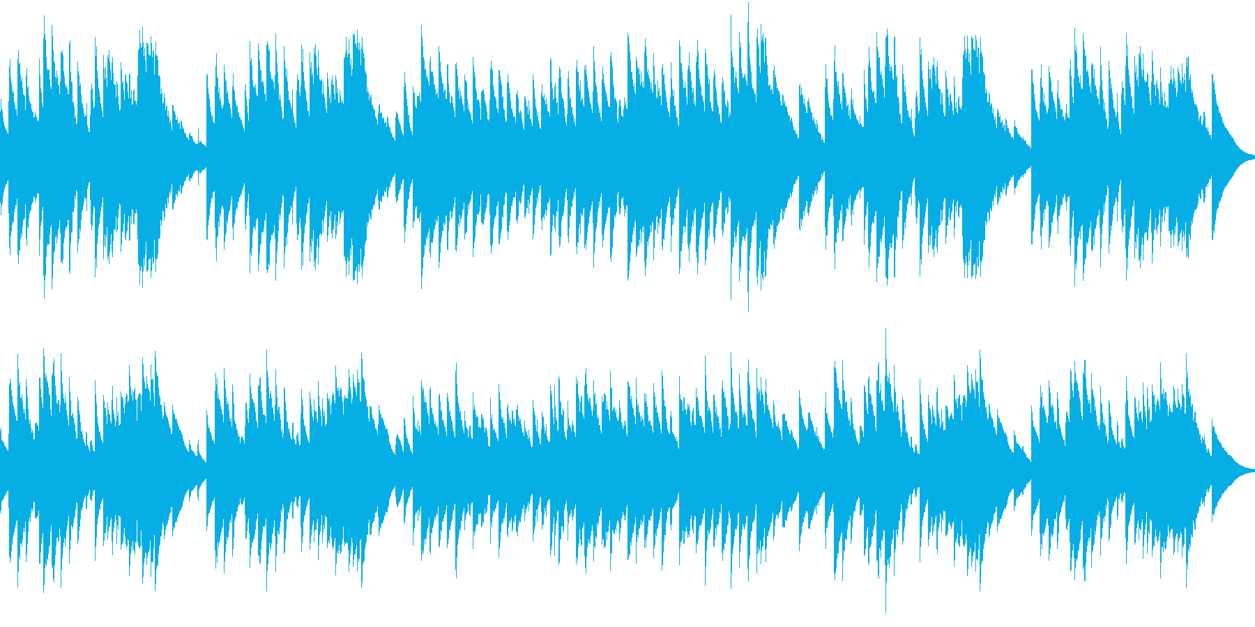 オルゴールの曲や、子供向けの番組などに…の再生済みの波形