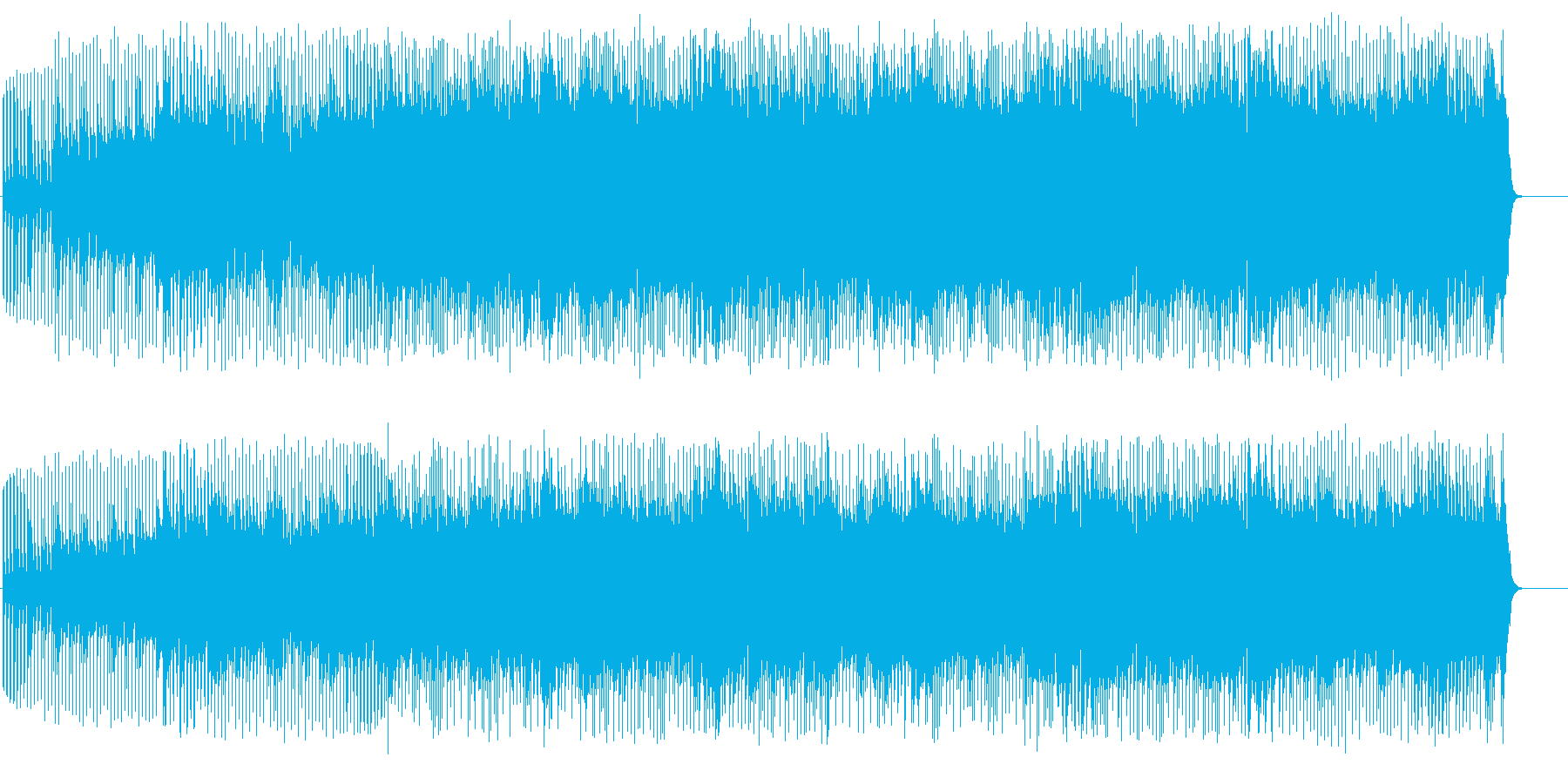 オープニング向けハードロックの再生済みの波形