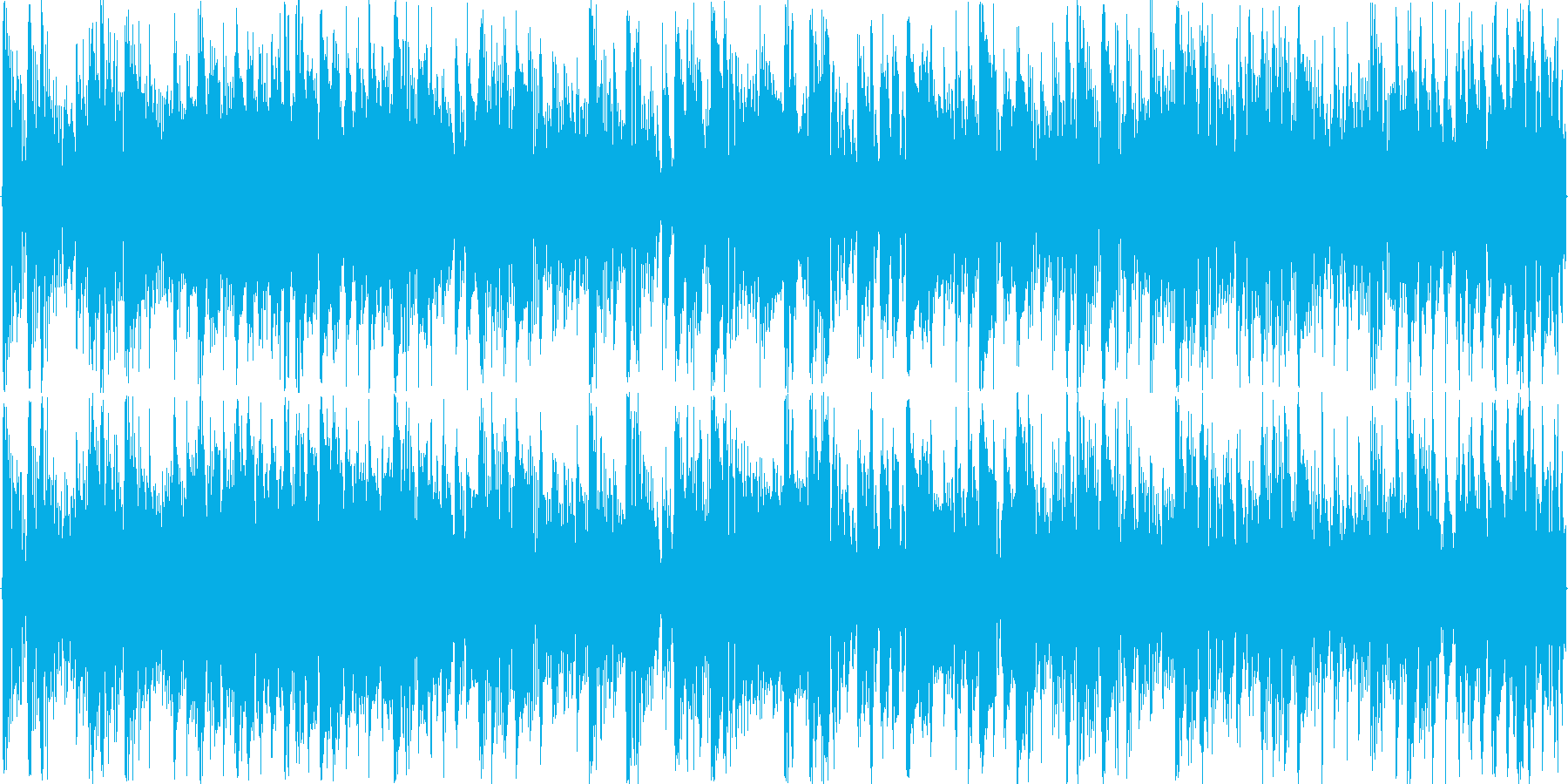 リズミックなイメージをした楽曲です。の再生済みの波形