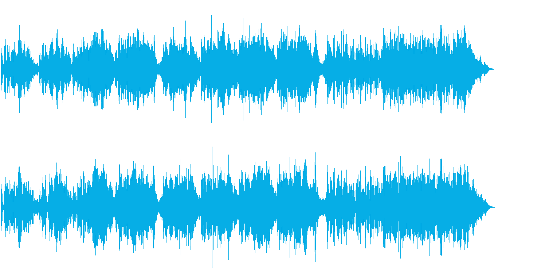 ドキュメント風環境音楽の再生済みの波形
