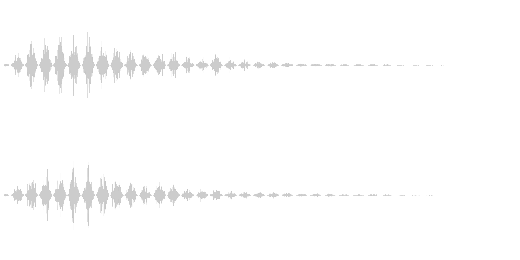 不思議な感じの電子音です。の未再生の波形