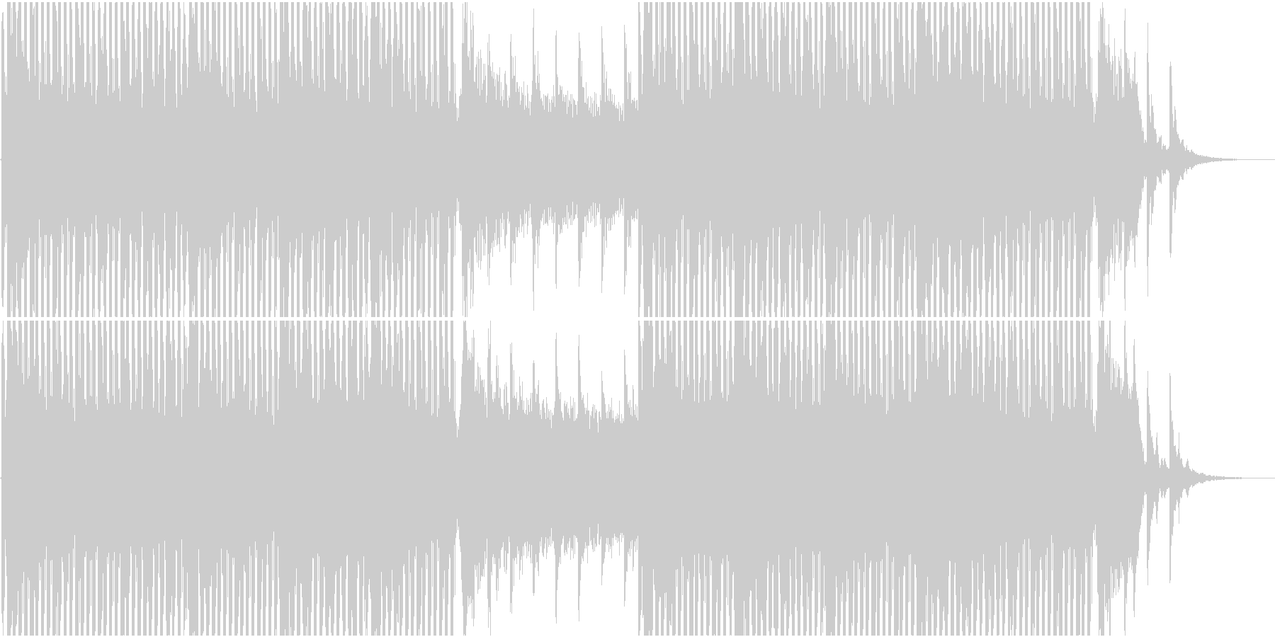 アンビエント系テクノ(WAV版)の未再生の波形