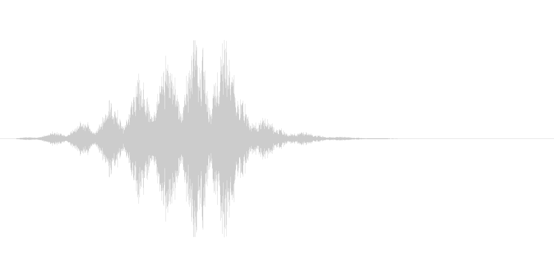チャージ音。軽め。の未再生の波形