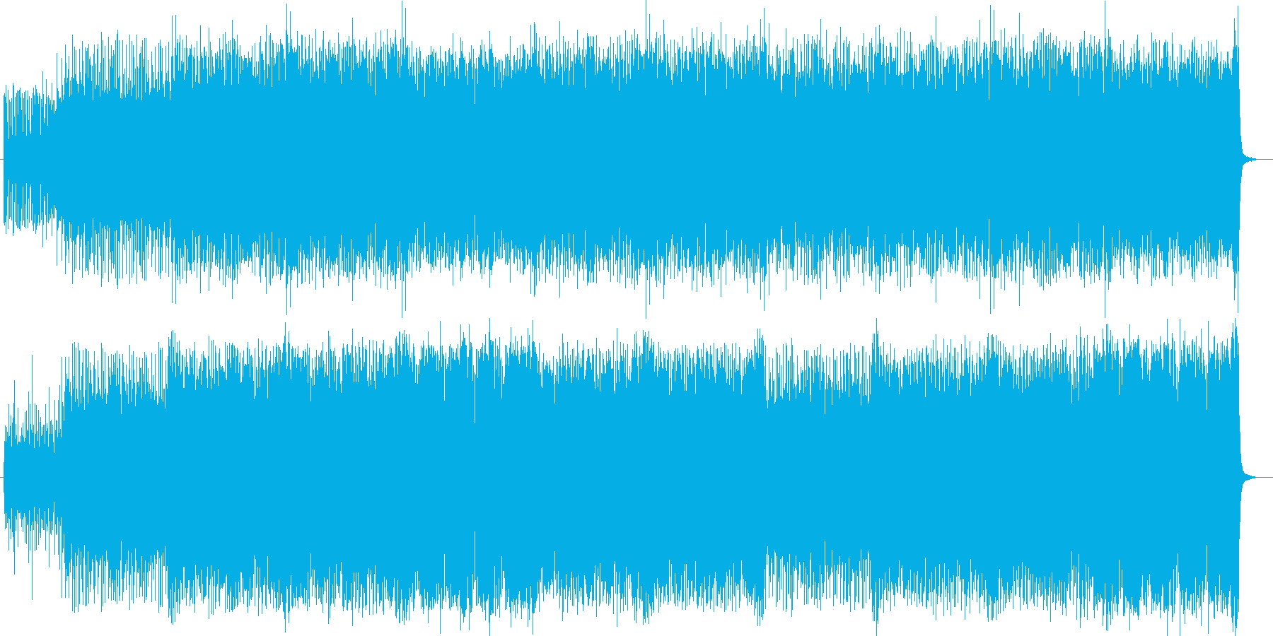 ビートが効いたポップなシンセの曲の再生済みの波形