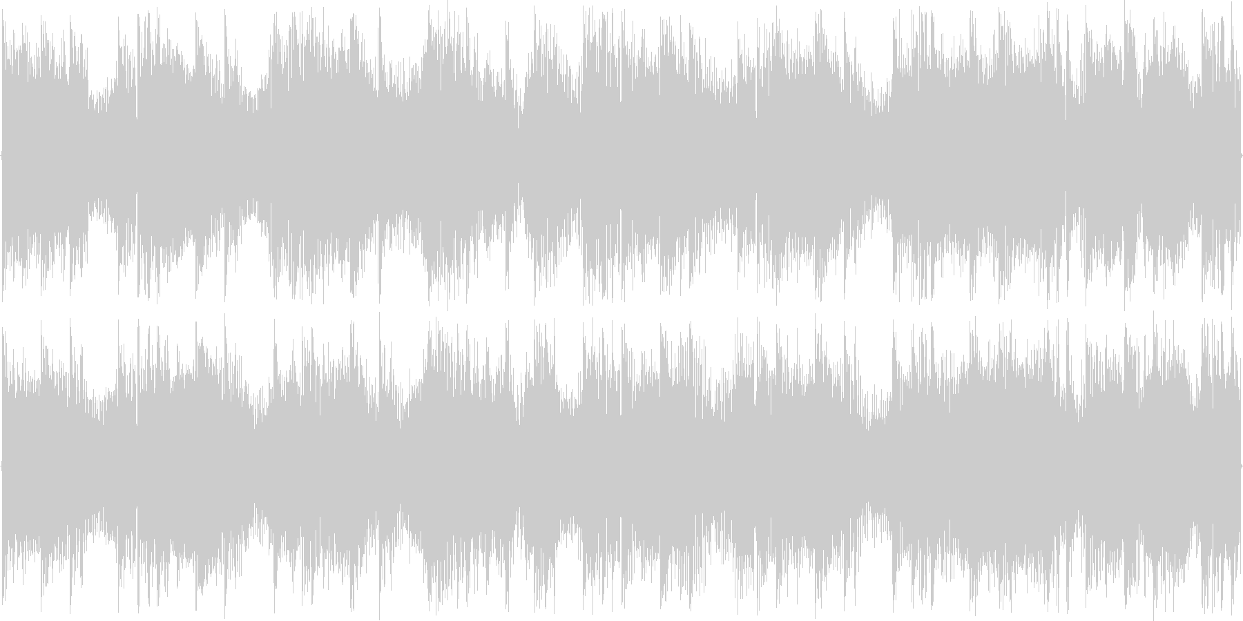 ハウスのリズムを強調した楽曲です。の未再生の波形