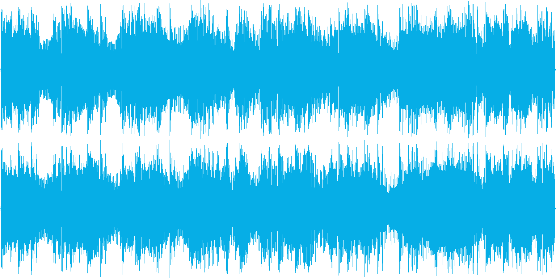ハウスのリズムを強調した楽曲です。の再生済みの波形