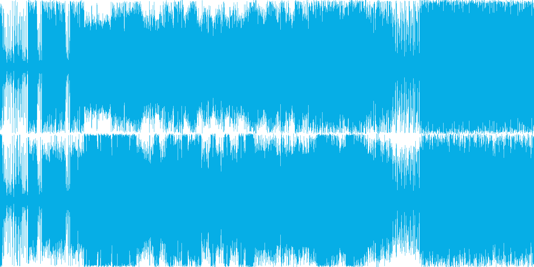 盛り上がりを演出できるハードロックの再生済みの波形