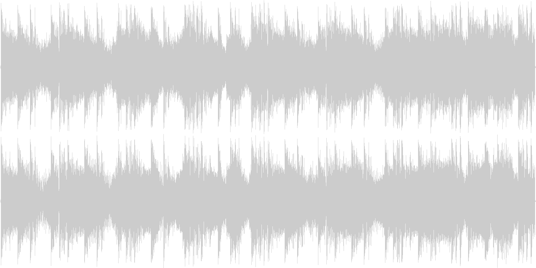 ハウスのリズムを強調した楽曲です。の未再生の波形