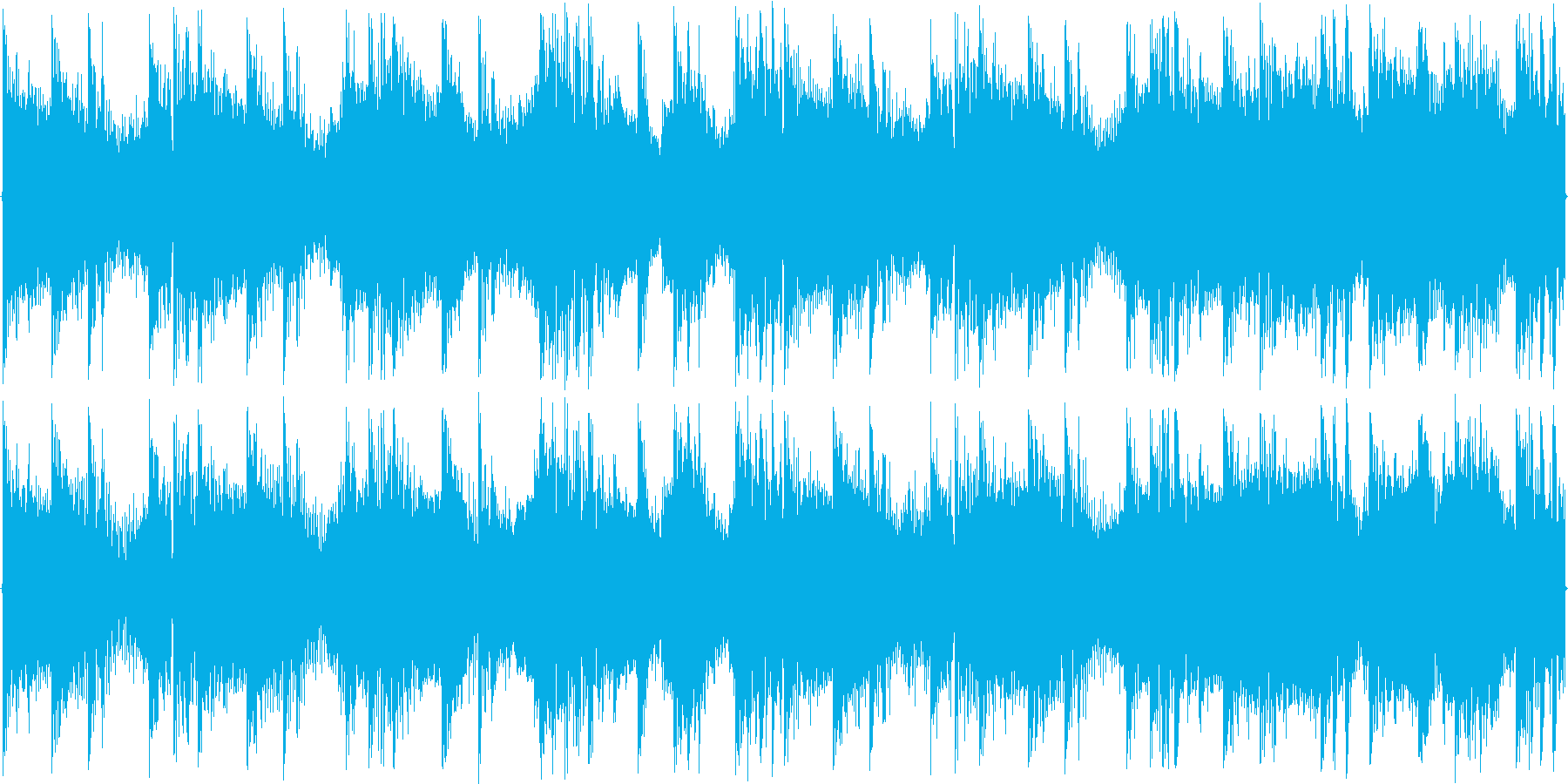 ハウスのリズムを強調した楽曲です。の再生済みの波形