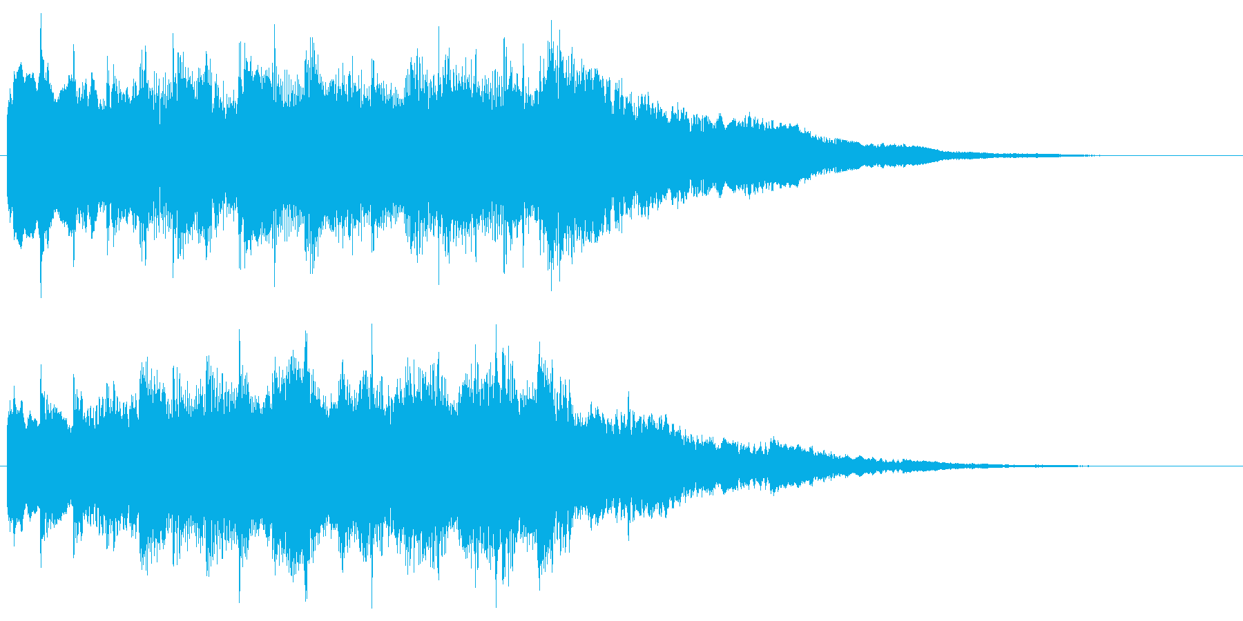 冷たく澄んだ響きの転回音 場面転換 切替の再生済みの波形