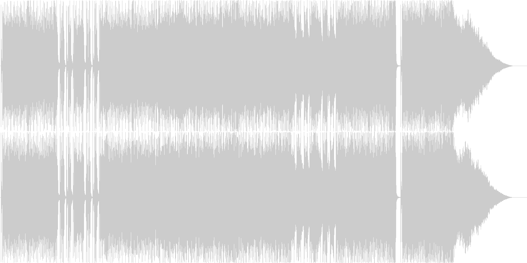 バトルやレーシングの挿入曲の未再生の波形
