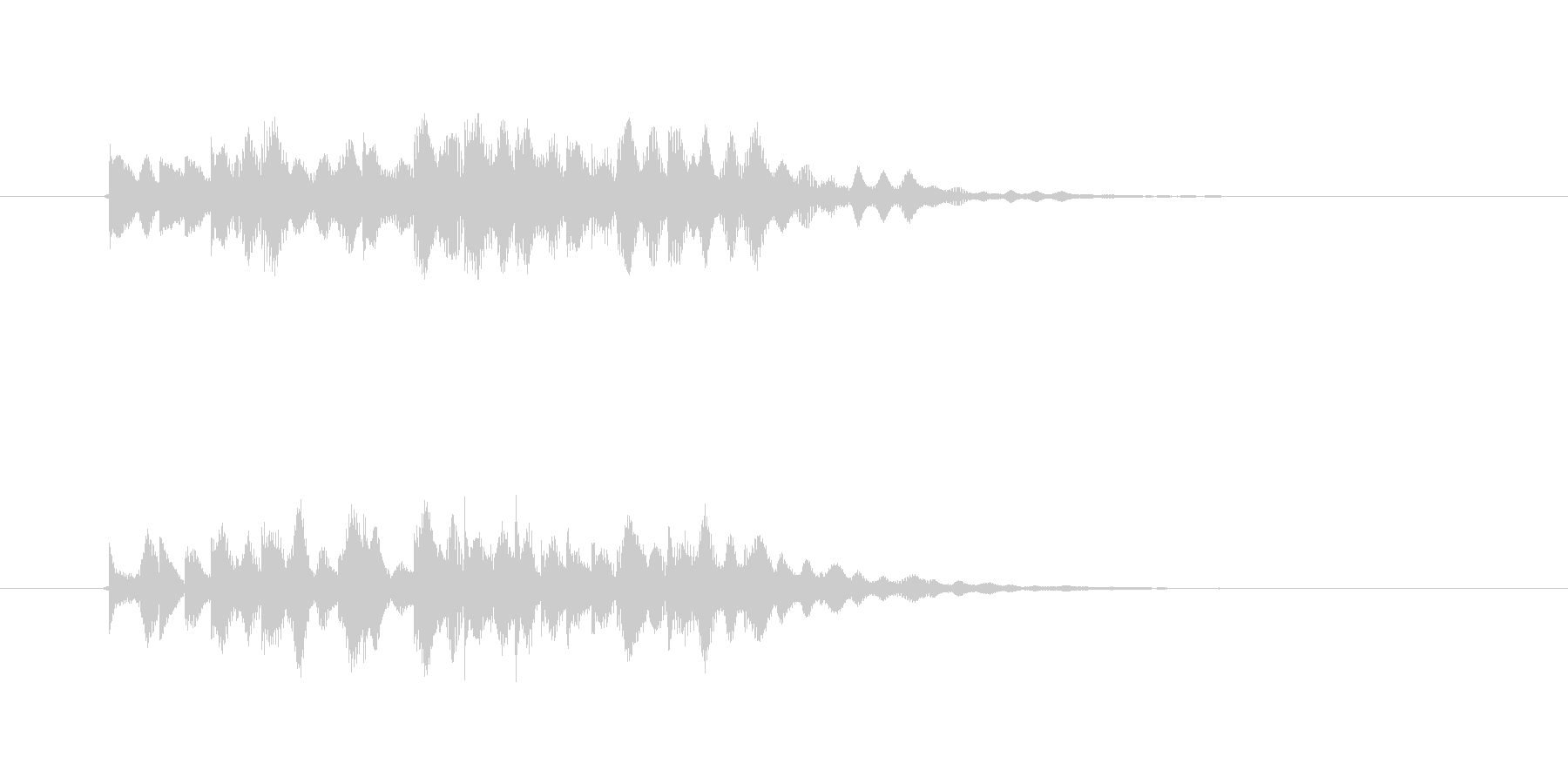 幻想的で落ち着いたリラクゼーション音楽の未再生の波形