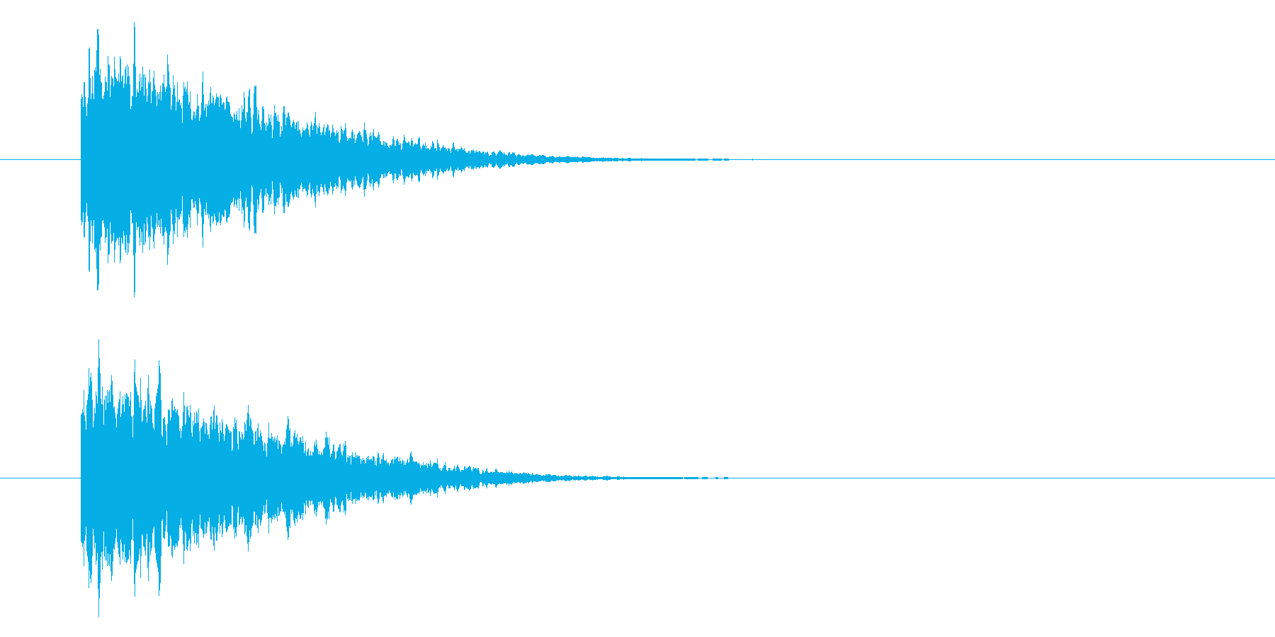 シャーン、テロップ音、文字。の再生済みの波形