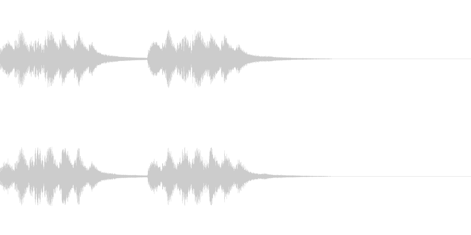 着信音、お知らせ音、アラーム音の未再生の波形