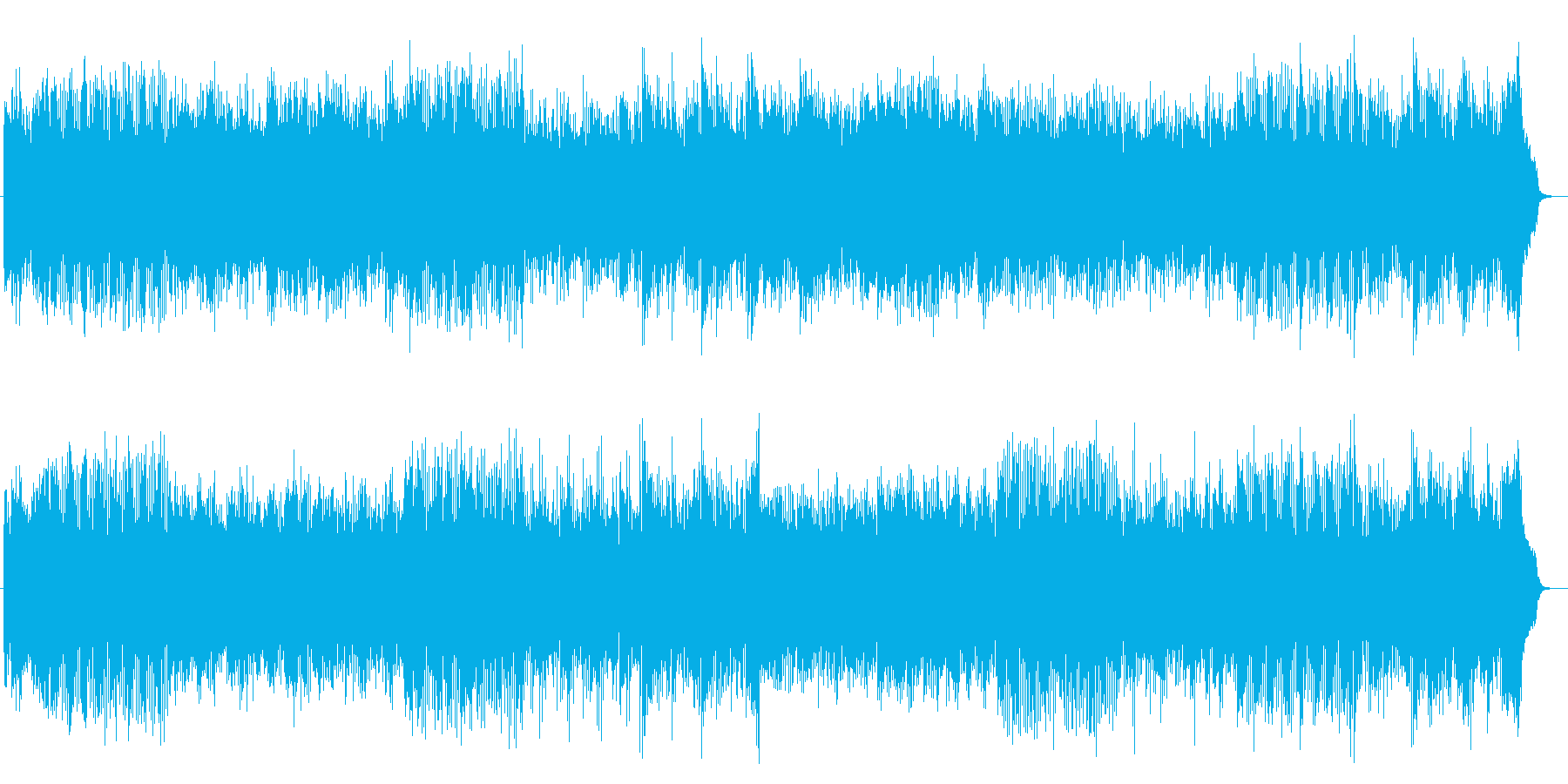 スキップしたくなるシンセのポップ曲の再生済みの波形