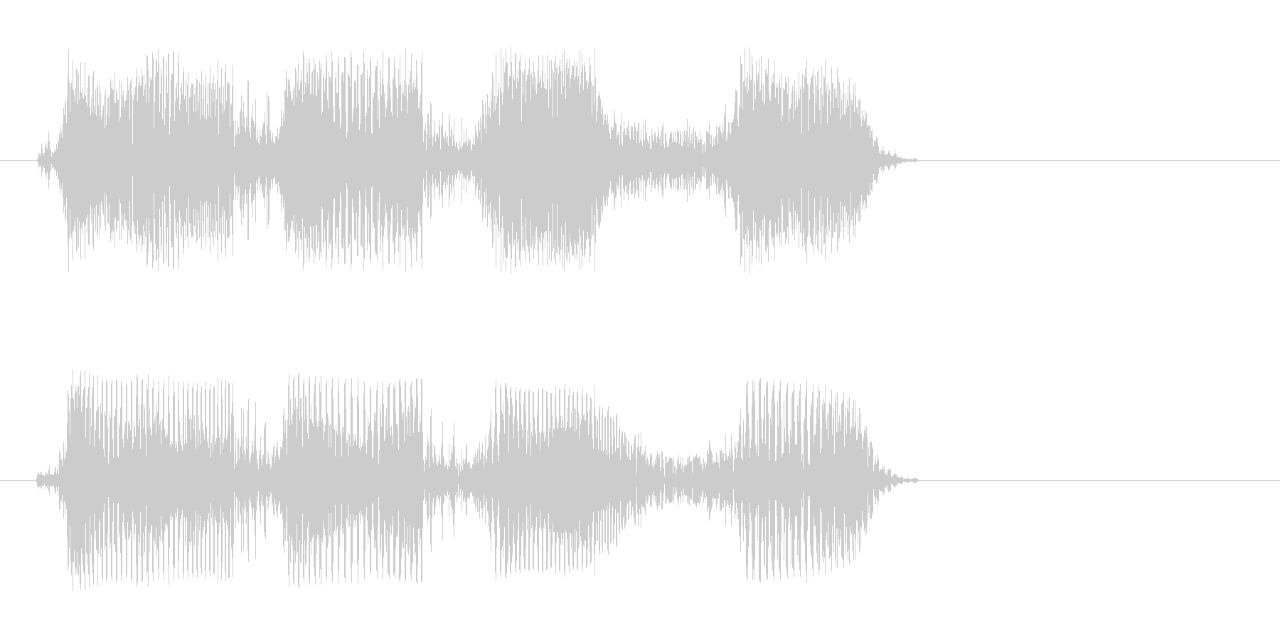チリリョッ(短めのアクション機械音)の未再生の波形