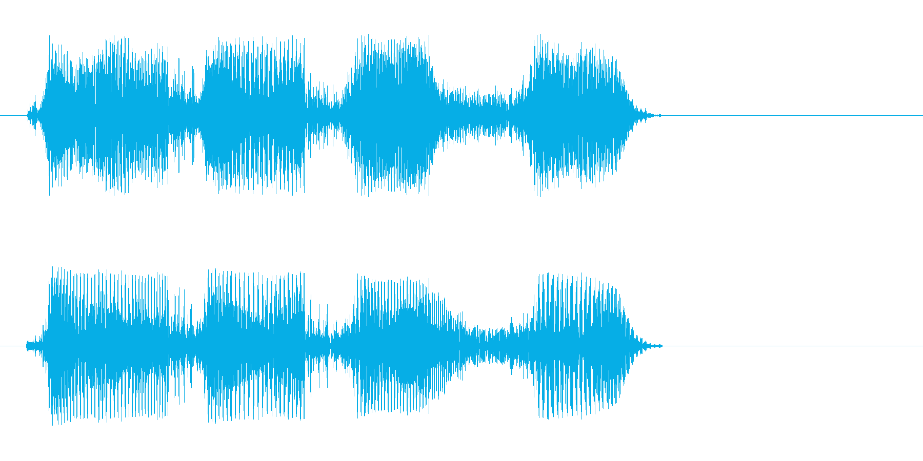 チリリョッ(短めのアクション機械音)の再生済みの波形