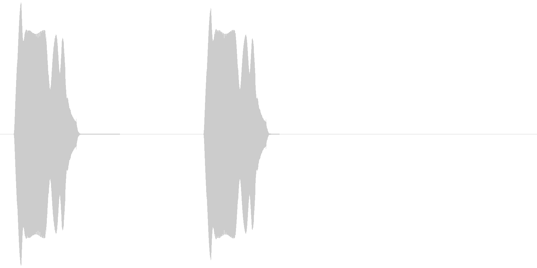柔らかいものをつんつんした時の効果音の未再生の波形