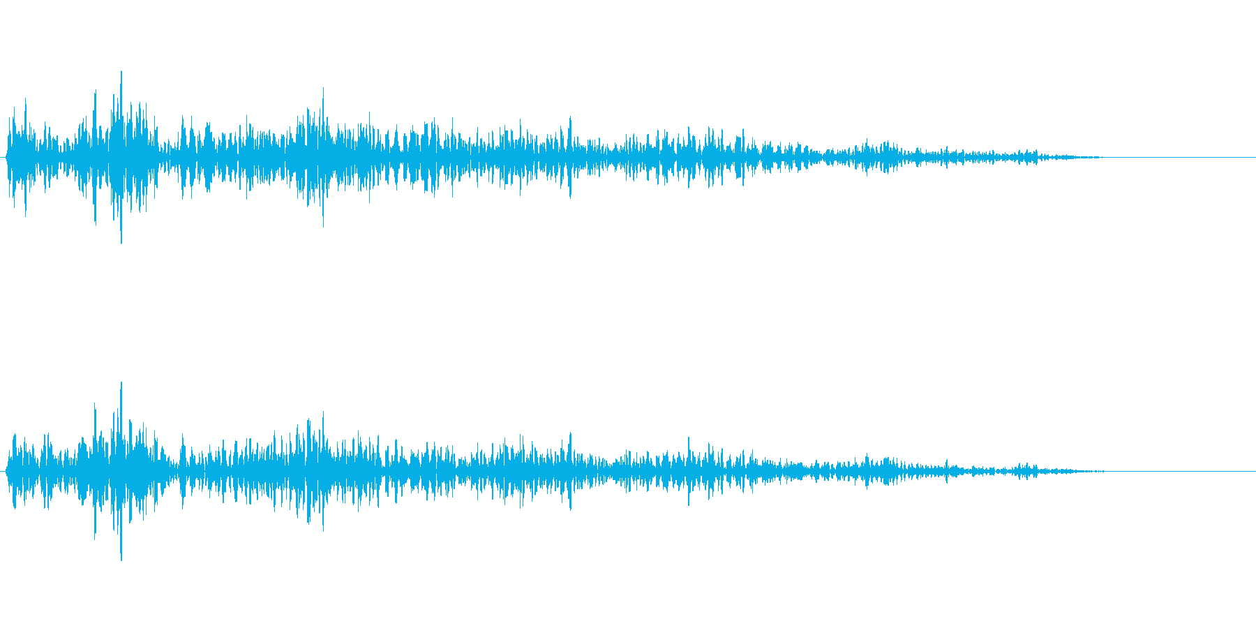 重い石を動かす音の再生済みの波形
