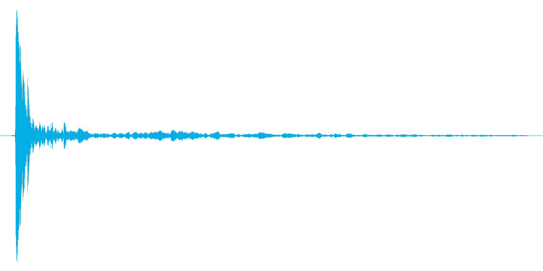 水滴、水の落ちる音です 01の再生済みの波形