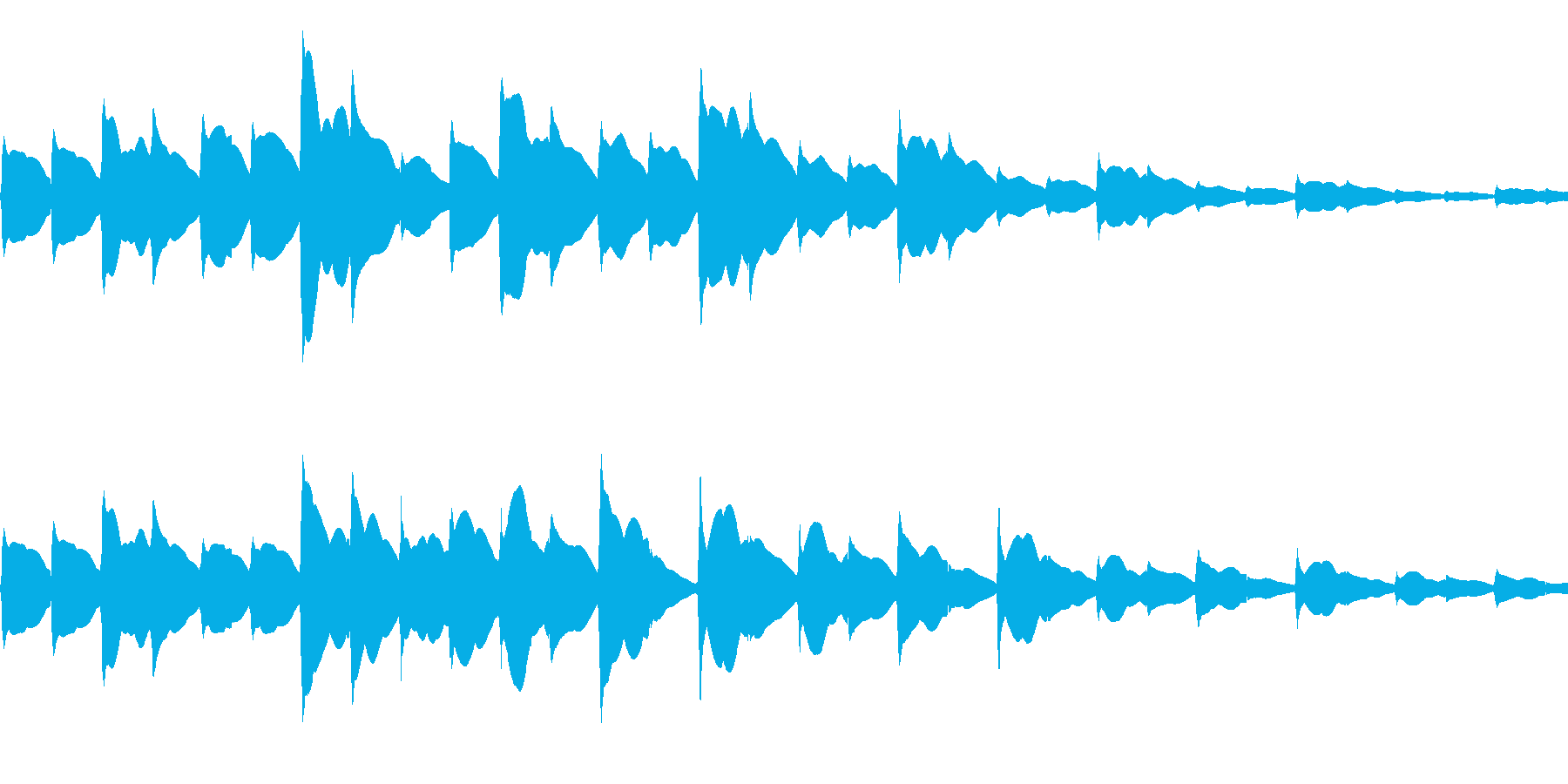 場面転換で使えそうなピッピッピッの音の再生済みの波形