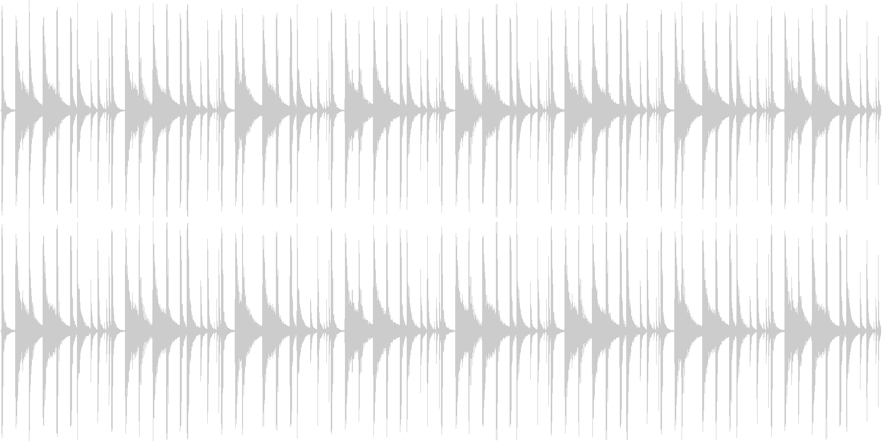 ハウスのリズムを基本にした楽曲です。の未再生の波形