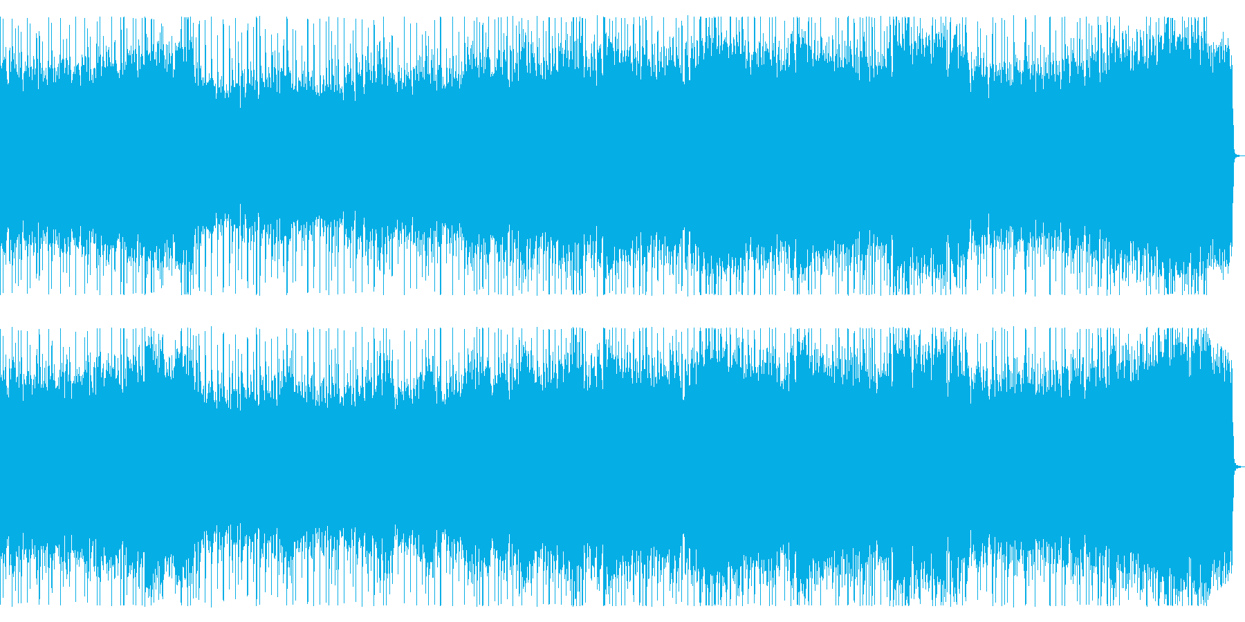 ポップでファンタジックなメタルBGMの再生済みの波形
