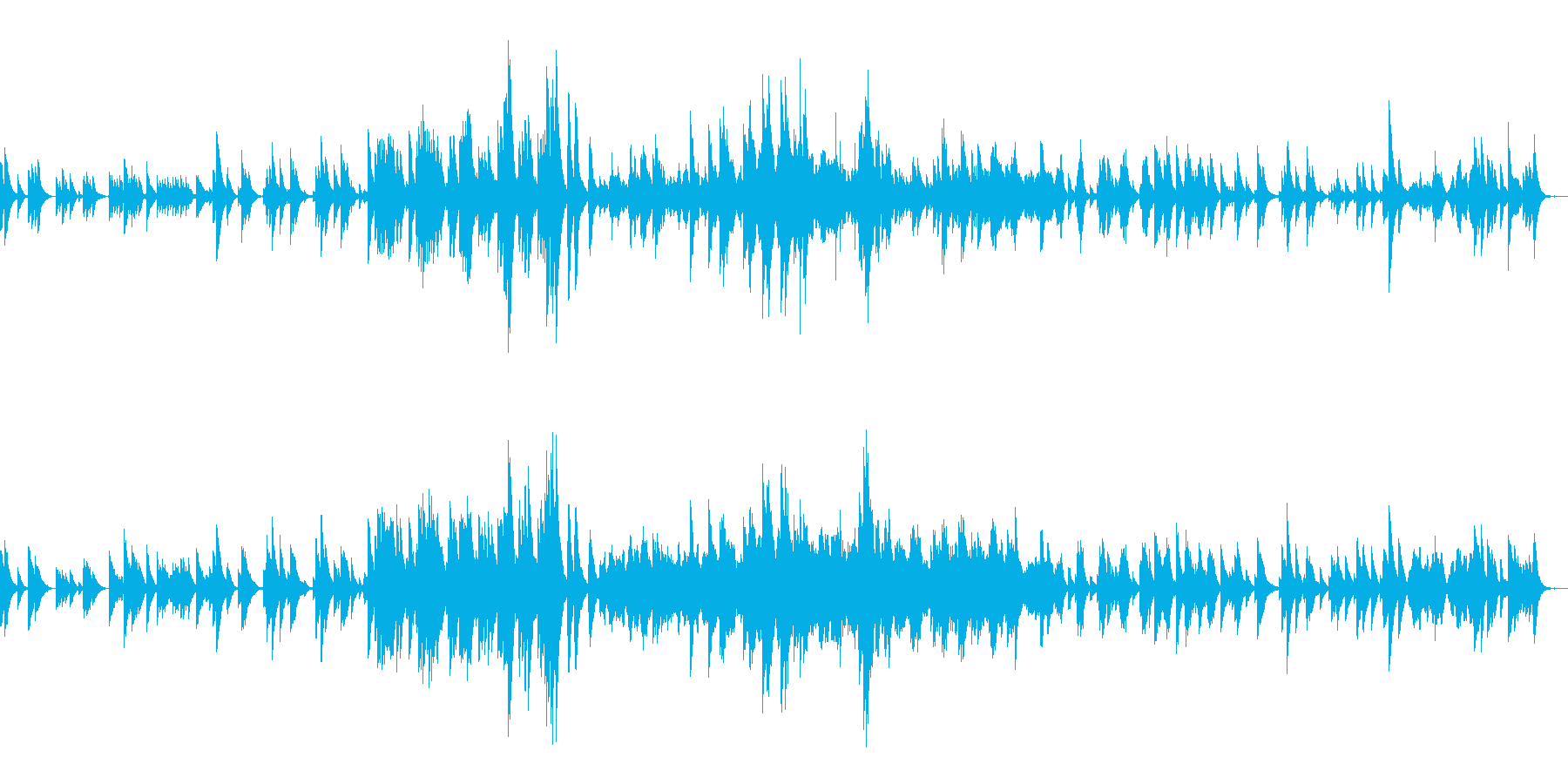 クラシック曲ドビュッシー月の光オルゴールの再生済みの波形