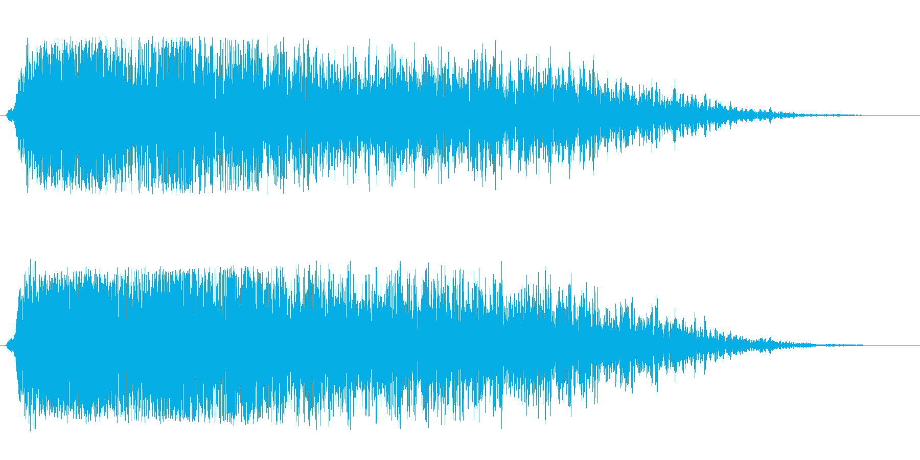 工場のコンプレッサー音の再生済みの波形