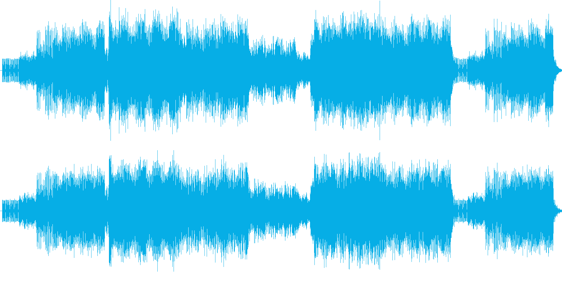 原曲よりも遅めでスウィングさせたハウス…の再生済みの波形