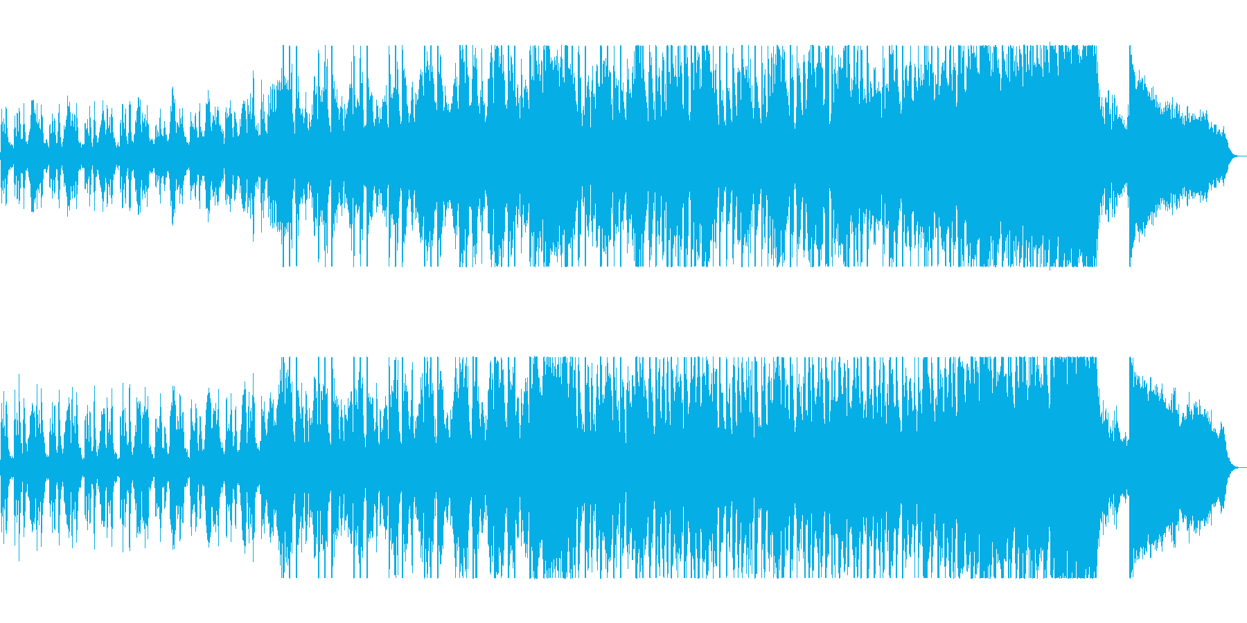 不安と希望混じりの壮大なシンセサイザー曲の再生済みの波形