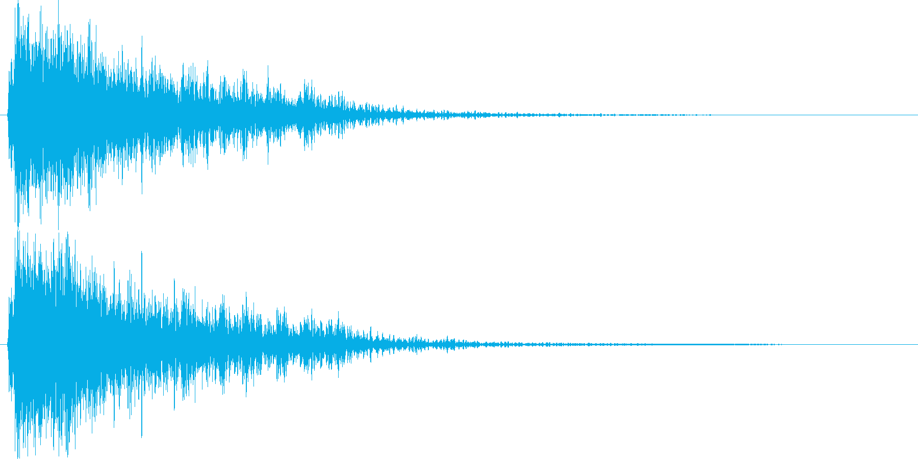 空間的な効果音です。の再生済みの波形